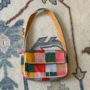 Anthropologie Multicolor Beaded Shoulder Bag